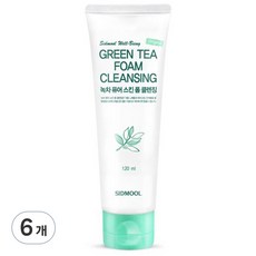 시드물 녹차 퓨어 스킨 폼클렌징, 120ml, 6개