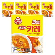 OTTOGI 不倒翁 3分鐘咖哩醬調理包 辣味, 200g, 5盒