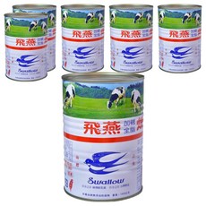 飛燕煉乳 加糖全脂煉乳, 375公克, 無添加防腐劑, 360g, 6罐