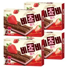 오리온 비쵸비 딸기, 125g, 4개