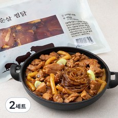 오늘차림 안동식 순살 찜닭 양념육700g + 한우육수300g + 떡150g + 당면60g, 2세트