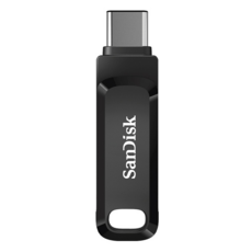 SanDisk 晟碟 Ultra Go USB + Type-C 雙用隨身碟 DC3 黑色, 128GB, 1個