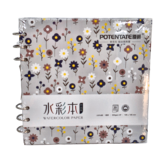 遵爵 水彩作品集 細緻系列，195x195mm，適用水彩、素描、彩色鉛筆等, 1本