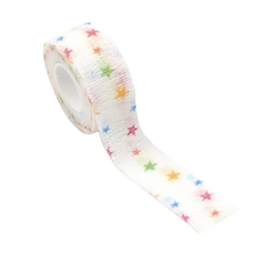 彩星 彈力護指繃帶 10入, 長460cm 寬2.5cm, 棉+不織布, 460 x 2.5cm, 1組