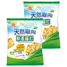 義美 天然取向蘇打餅 鮮蔥, 225g, 2包