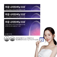 푸응 닥터블릿 나이트버닝 프로 잔티젠 수면 다이어트 보조제 601mg, 10정, 3개