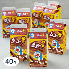 초코에몽 우유, 250ml, 40개