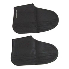 SNEAKERMOB Sneaker Cover 防水矽膠雨鞋套，可重複使用，防滑，防塵，防水, M(22~22.5cm), 黑色