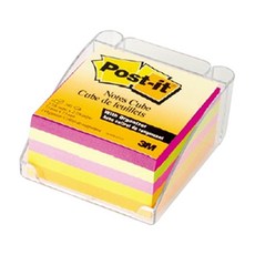 3M Post-it 便條紙座+5色螢光便利貼, 混色, 1個