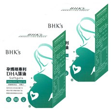 BHK's 孕媽咪DHA藻油軟膠囊, 60顆, 2盒