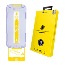 HODA 好貼 2.5D滿版亮面玻璃保護貼 附無塵太空艙Lite貼膜神器, 1個