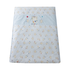 C.D.BABY 佳登 嬰童四季被 熊福氣 可拆洗 含內胎, 60cmx120cm, 彩雲藍, 台灣製造, 120 x 90cm