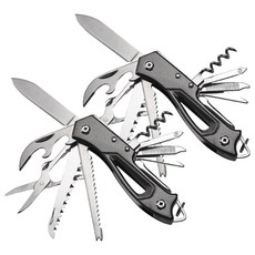 Dr.Tools多功能生活多功能工具 14 in 1 折疊式戶外萬用刀, 2個