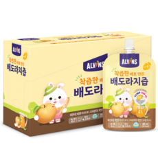 엘빈즈 착츱한 배로 만든 배도라지즙 80ml, 혼합맛(배/도라지), 20개입