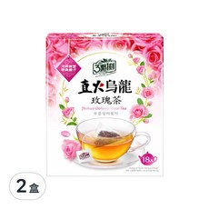 3點1刻 直火烏龍 玫瑰茶, 2.5g, 18包, 2盒