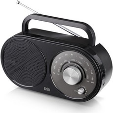  브리츠 아날로그 레트로 휴대용 FM AM 라디오 플레이어 BZ R370 혼합 색상 