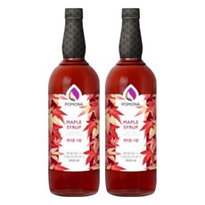 포모나 메이플 시럽 포모나 커피시럽, 2개, 1L 2개, 1000ml