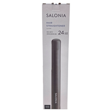 SALONIA 直髮器，SL-004S，24mm板，黑色，最高230°C，全球通用