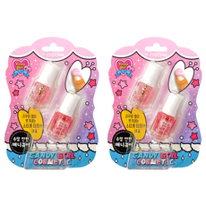 Candygirl 수성 안전 톡톡 튀는 사랑스러운 어린이 네일 컬러, 06블링블링글리터, 2개 06 블링블링글리터, 2개