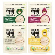 Naeiae 綜合米餅組 30g 4包, 白米口味 + 南瓜口味 + 地瓜口味 + 乳酪口味, 120g, 1組
