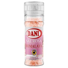 DANI 喜馬拉雅山玫瑰鹽搭配胡椒粒, 研磨瓶蓋設計，現吃現磨，方便料理, 100g, 1瓶