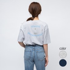 캐럿 남녀공용 프린트 반팔티 NY02