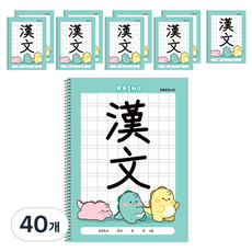 POPO FANCY Rhino小學漢文筆記本, 40個, 薄荷