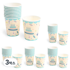 파티해 생일 파티컵 아이콘, 3개 3박스