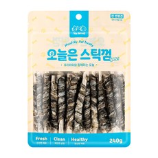 예스몽 강아지 오늘은 스틱껌 덴탈껌, 대구껍질말이, 240g, 1개 1개, 240g, 대구껍질