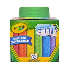 Crayola 繪兒樂 可水洗戶外粉筆, 24色, 1盒