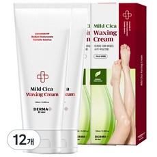 아케이 더마 마일드 시카 제모 왁싱 크림 모든부위용, 12개, 165ml