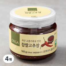 올가 찹쌀고추장, 500g, 4개