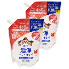 LION 獅王 趣淨 洗手慕斯補充包 清新果香, 450ml, 2包