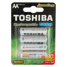 TOSHIBA 東芝 3號低自放電鎳氫充電電池 TNH-6GME, 4個裝, 1組