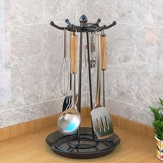 abm ABM立式旋轉廚具掛架, 黑色, 1個