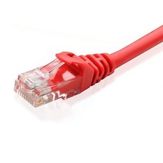 애니포트플러스 CAT.6 랜선 10m, 레드, 1개