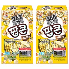 삼육오점이사 사조 전자레인지용 팝콘 버터맛 2개입, 70g, 4개