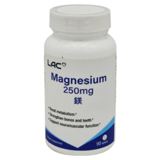 LAC 利維喜 鎂250食品錠 90錠, 支持骨骼與牙齒的正常發育，促進健康成長, 90顆, 1罐
