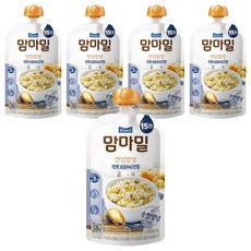Mammameal 孩童副食品粥 15個月以上適用, 鮑魚綜合蔬菜口味, 140g, 5包