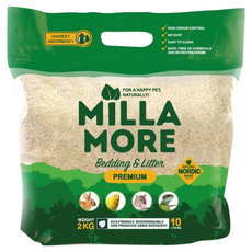 美麗多 MILLAMORE 高級白楊木木質墊料，10L，除塵，可生物降解, 2kg, 1包