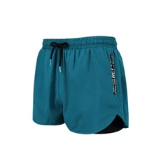 雙層寬鬆兩用沙灘游泳褲 (6208) 墨青色 3XL