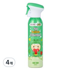 아토오겔 유아용 토이 버블 클렌저 그린 청포도향, 250ml, 4개