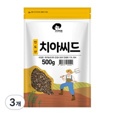 엉클탁 치아씨드, 500g, 3개