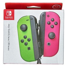 Nintendo 任天堂 SWITCH Joy-Con 左右手控制器, HAC-015/HAC-016/HAC-014, 綠色 + 粉紅色, 1組