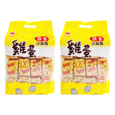 莊家 雞蛋沙其馬，手工製作，鬆軟可口, 450g, 2袋