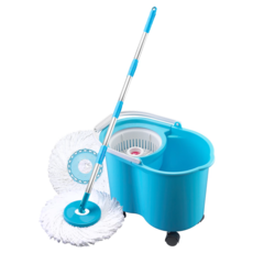 U-mop 超長桿 + 移動桶手壓式旋轉拖把組, 150公分超長桿, 相容他牌脫水桶, 拖把桿(150cm)+拖把布盤(40cm)+脫水桶(45 x 29 x 29cm), 1組