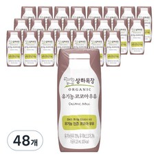상하목장 유기농 코코아 우유, 125ml, 48개