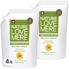 네이쳐러브메레 유아 국화 유연제 리필형, 1300ml, 4개 1300ml, 4개입