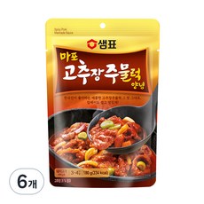 샘표 마포 고추장주물럭 양념, 180g, 6개