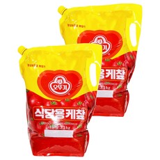 OTTOGI 不倒翁 原味餐廳用番茄醬擠壓包, 3.3kg, 2個